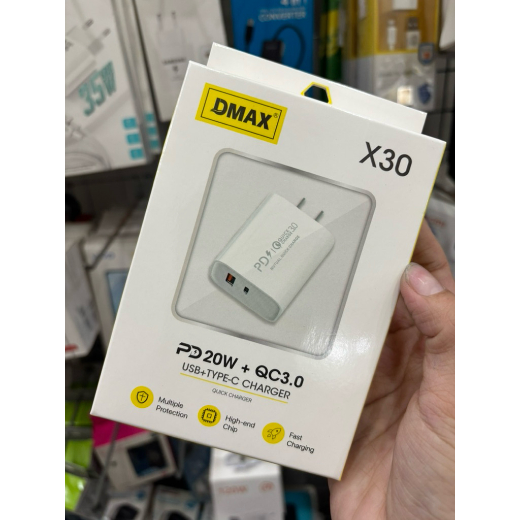 Cóc sạc nhanh Dmax X30 -PD 20w + QC 3.0