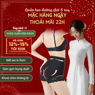  Quần Gen Nịt Bụng Dưới Vietcorset Định Hình Siết Eo 3-6cm Để Mặc Váy Body Quần Lót Gen Bụng Sau Sinh Có Khóa Kéo 604 