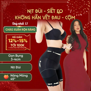  Quần Gen Nịt Bụng Định Hình Body 601 Siết Eo Thon Đùi Nâng Mông Không Độn Vietcorset 