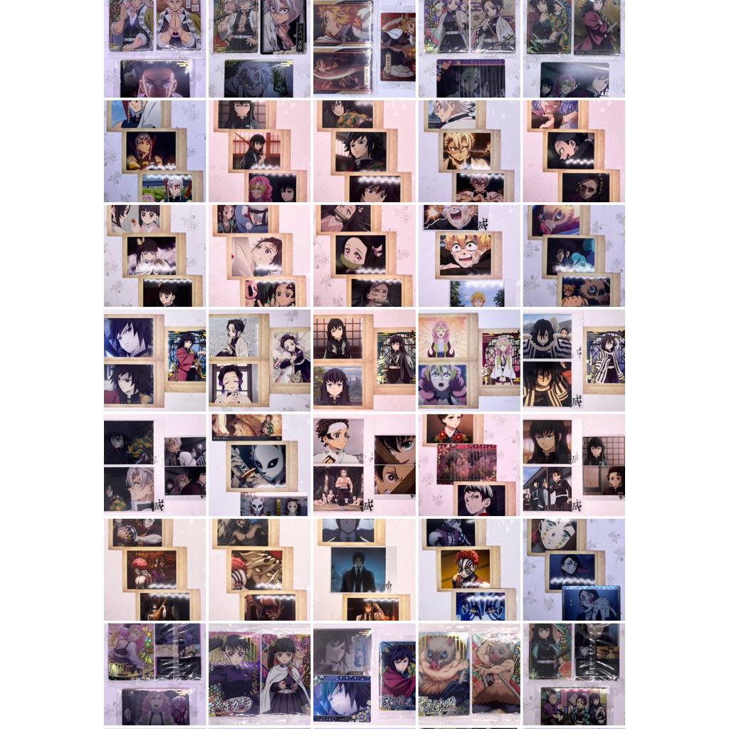 OtakuTPstore chính hãng official combo clear metal pola waffle card nhân phẩm anime Kimetsu no Yaiba