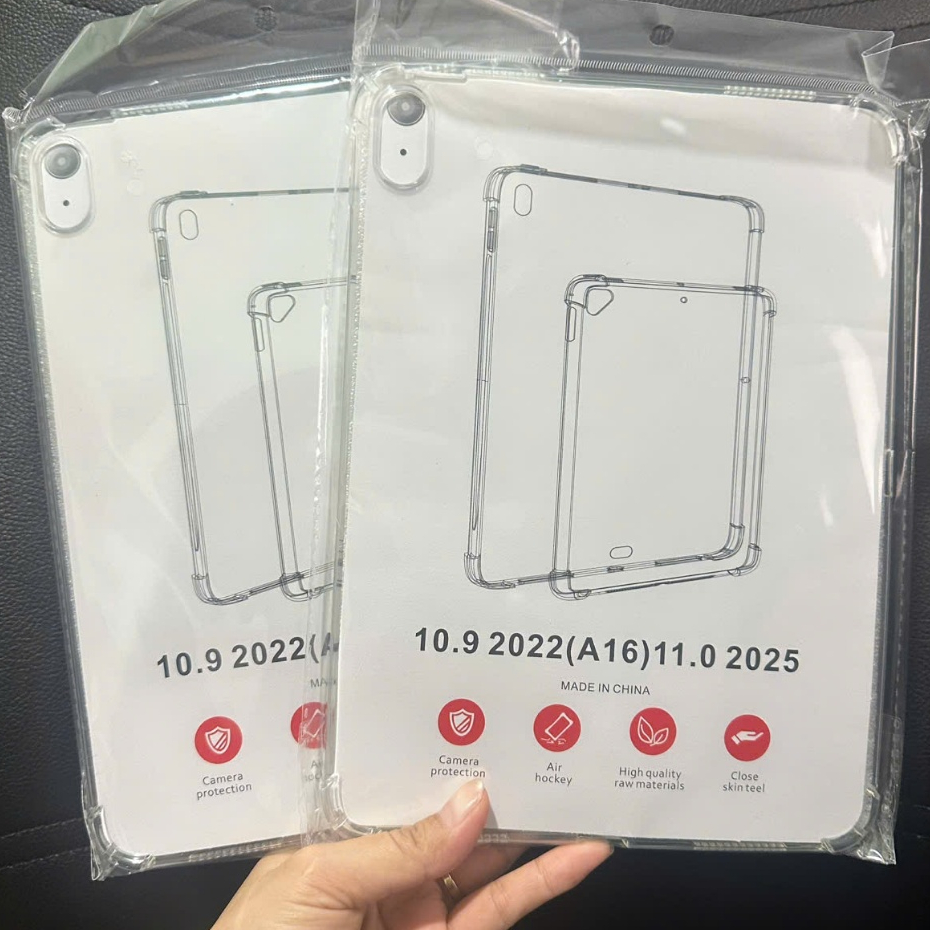 Ốp lưng chống sốc bảo vệ 4 góc cho Ipad A16 , gen 11 2024 / gen 10 , ipad 2022 dẻo tpu trong suốt