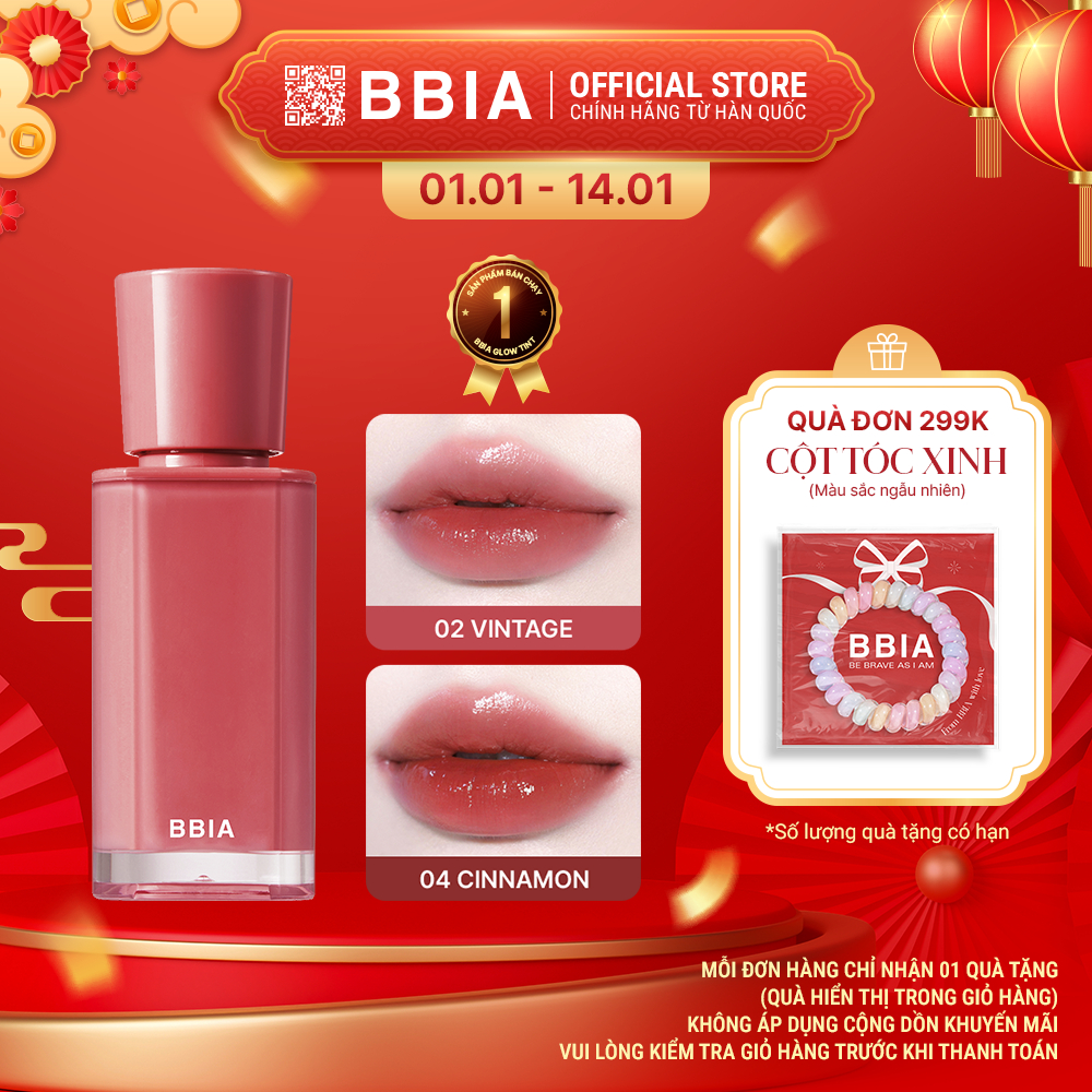  Son tint bóng căng mọng trong trẻo BBIA Glow Tint  3.2g  