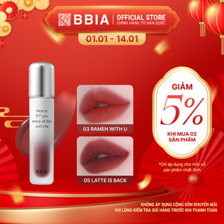   Mukbang Edition  Son tint lì lâu trôi bền màu BBIA Air Fit Tint 4g 