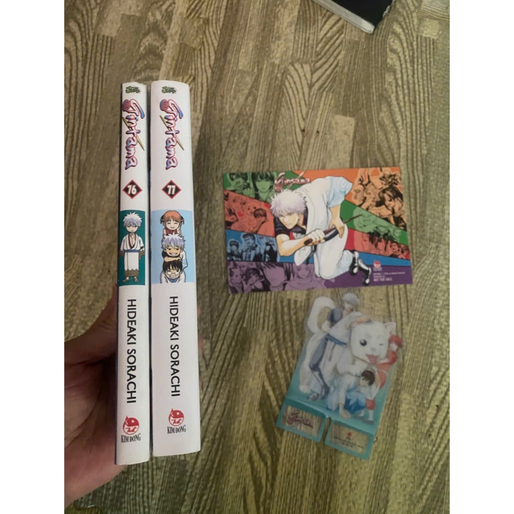 (full pk) Combo 2q vở truyen.tranh Gintama Tập 76,77 bìa rời đủ quà