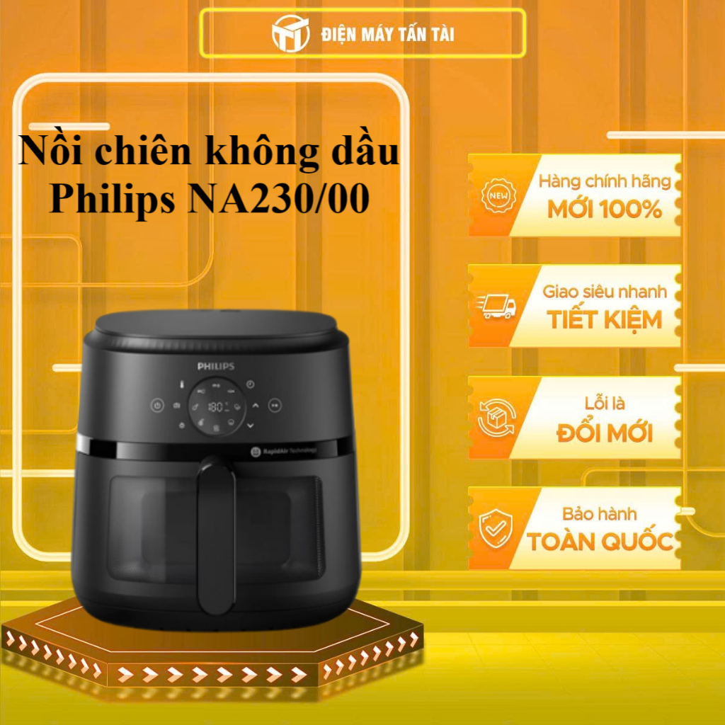 NA230/00 - Nồi chiên không dầu Philips NA230/00 6.2 lít - GIAO TOÀN QUỐC
