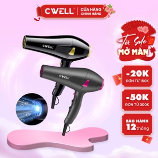  Máy sấy tóc công suất cao CWell 2500W 3 chế độ nhiệt 2 chế độ gió tạo kiểu tóc Chuẩn Salon C06HD 