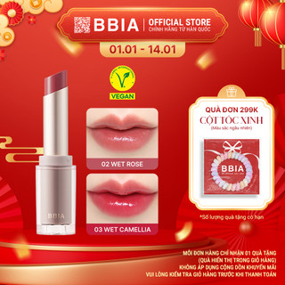  Son thỏi tint bóng căng mọng dưỡng ẩm mềm mịn BBIA Ready To Wear Water Lipstick 3g 