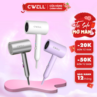  Máy sấy tóc công suất cao CWell C12 2000W 3 chế độ sấy đa năng gấp gọn tiện lợi sấy nhanh khô 