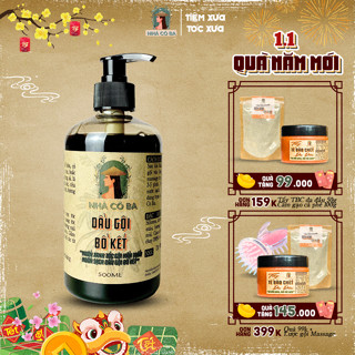  Dầu Gội Bồ Kết thảo dược sạch da đầu giảm gàu rụng tóc kích mọc tóc Nhà Cô Ba 