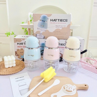 Máy xay ăn dặm cho bé ăn dặm KidsWorld Hattiecs 8 , 11 lưỡi dao dung tích 300ml phiên bản quốc tế
