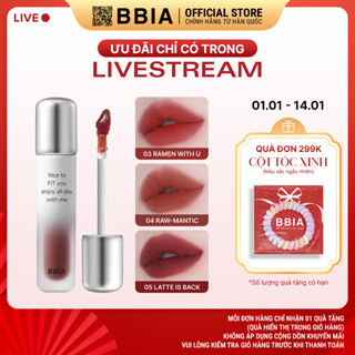   LIVESTREAM  Son tint lì lâu trôi bền màu BBIA Air Fit Tint 4g 