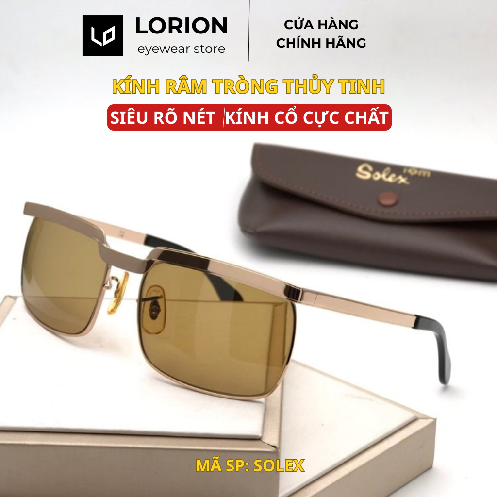 Kính Râm Nam Solex Chữ H Đẳng Cấp Thời Thượng ( Tặng hộp kính + Khăn lau)