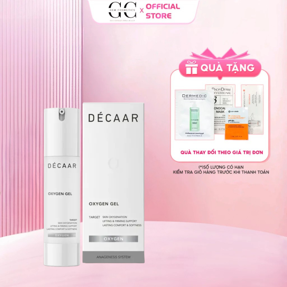 [Công Ty] Décaar Oxygen Gel – Gel Dưỡng Da Dưỡng Ẩm Sâu & Dịu Nhẹ
