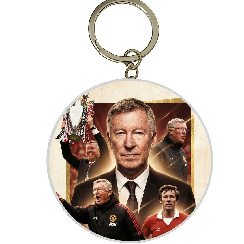 MÓC KHÓA THIẾC IN HÌNH ALEX FERGUSON MẪU 1