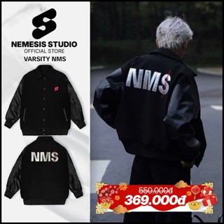  Áo khoác dạ ép bomber varsity local brand logo thêu nổi lót dù unisex form bigsize SOMAY NEMESIS 