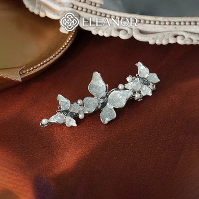 Kẹp tóc nữ Eleanor Accessories thiết kế hình hồ điệp kẹp tóc  đính đá phụ kiện tóc 10674