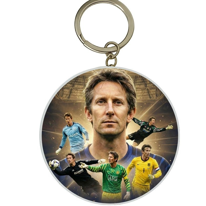 MÓC KHÓA THIẾC IN HÌNH EDWIN VAN DER SAR MẪU 1