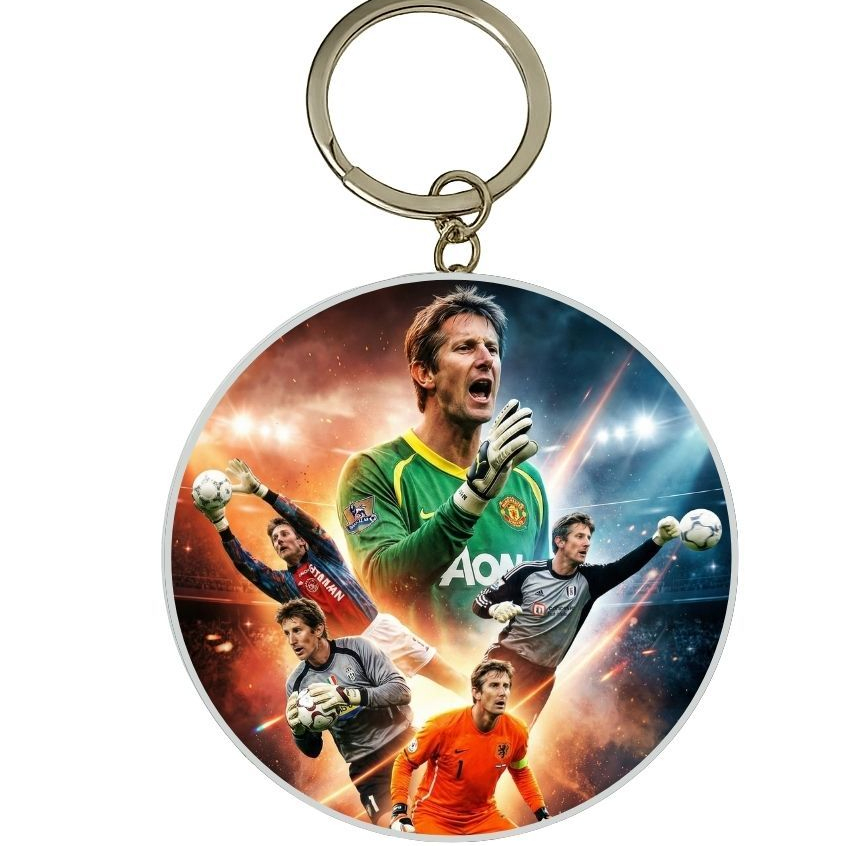 MÓC KHÓA THIẾC IN HÌNH EDWIN VAN DER SAR MẪU 2