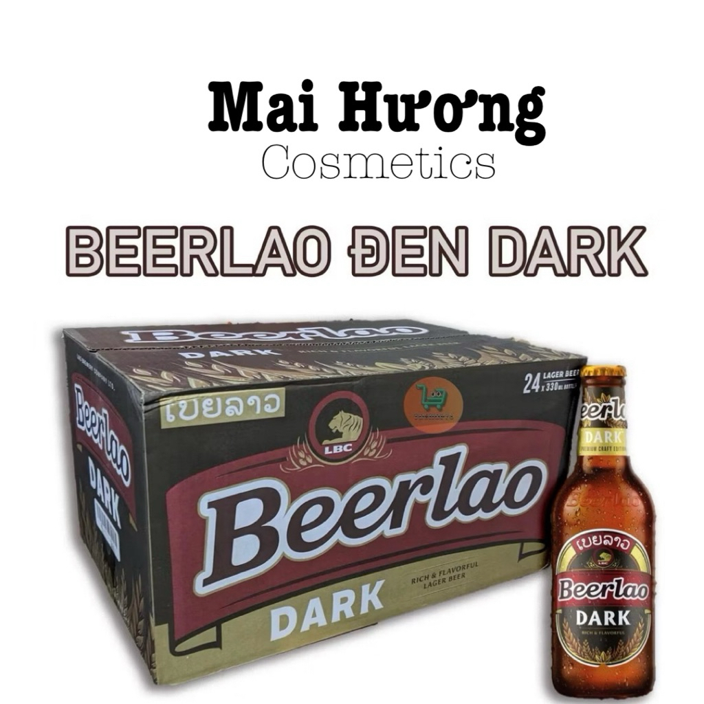 [SẴN -HOẢ TỐC] Thùng Bia Lào 24 Chai x 330ml - Beerlao -  nhập khẩu Lào