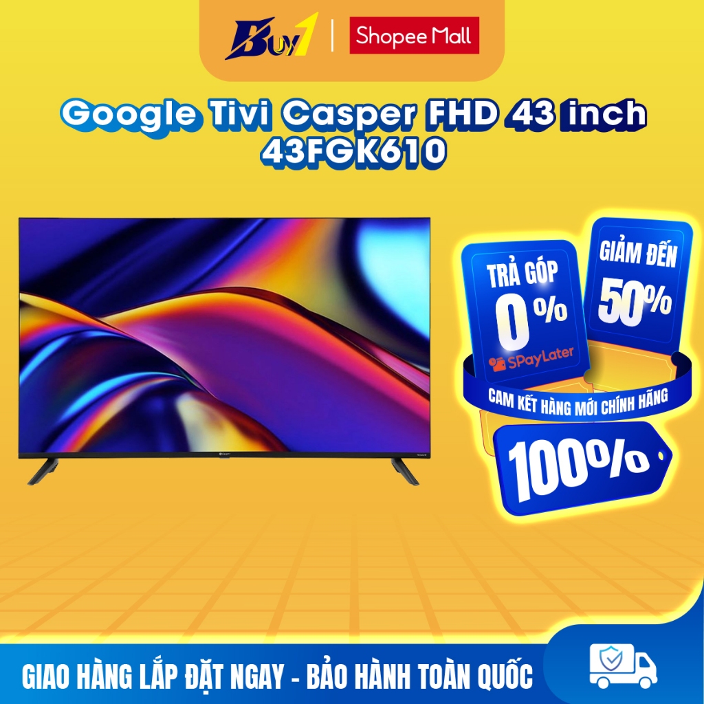 43FGK610 - Google Tivi Casper FHD 43 inch 43FGK610 - Hàng chính hãng