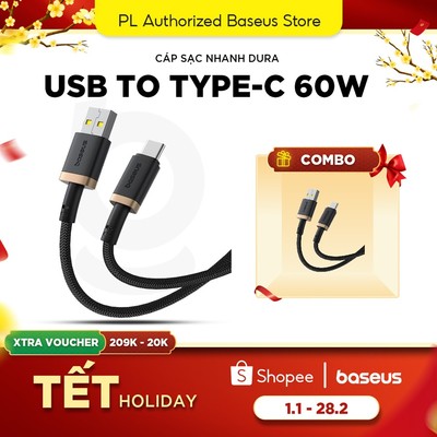 Cáp Sạc Nhanh Baseus Dura Series Fast Charging Cable USB to Type-C 60W