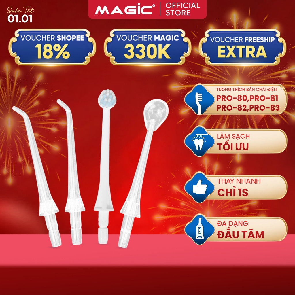 Đầu Tăm Nước MAGIC Eco PRO81, PRO82, PRO83, Hàng Chính Hãng