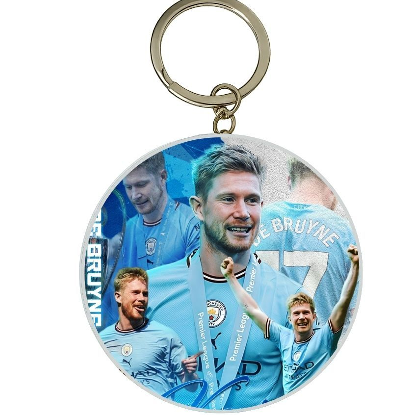 MÓC KHÓA THIẾC IN HÌNH KEVIN DE BRUYNE MẪU 2