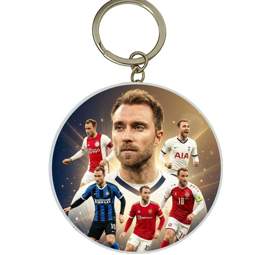 MÓC KHÓA THIẾC IN HÌNH CHRISTIAN ERIKSEN MẪU 1