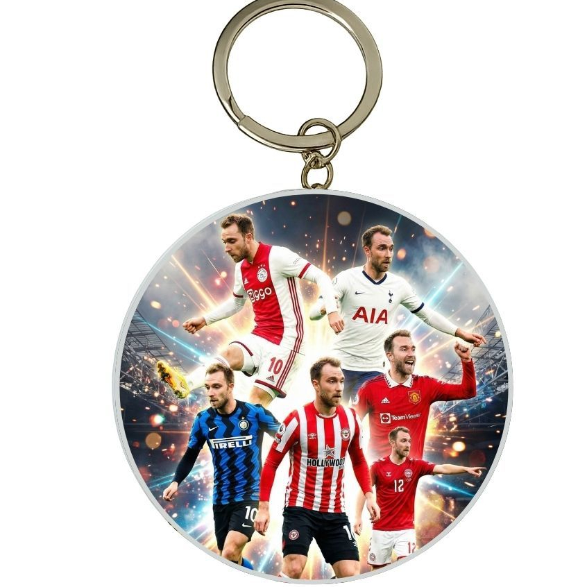 MÓC KHÓA THIẾC IN HÌNH CHRISTIAN ERIKSEN MẪU 2