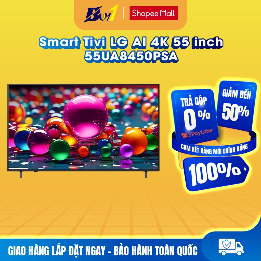 55UA8450PSA - Smart Tivi LG AI 4K 55 inch 55UA8450PSA - Hàng chính hãng