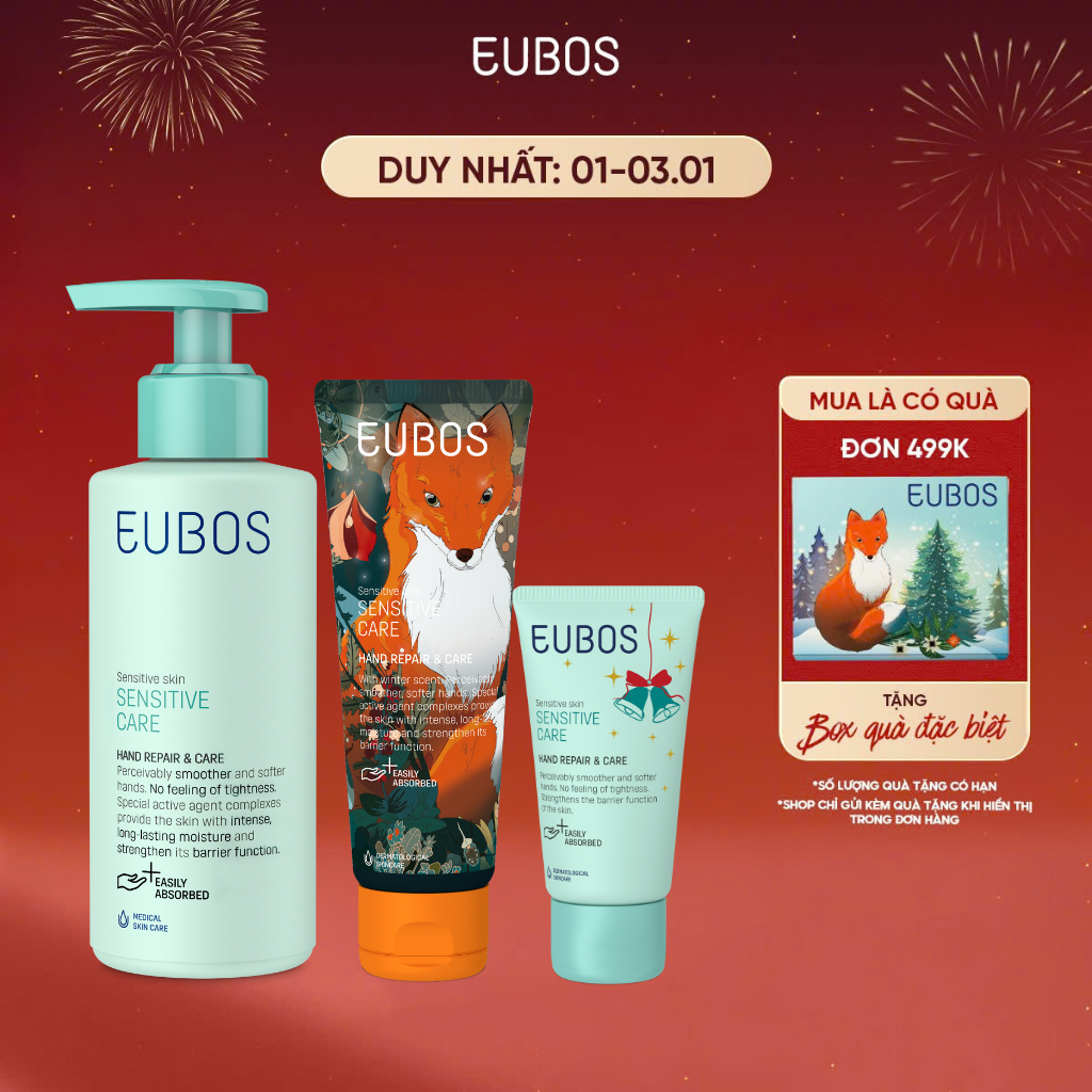  Kem Dưỡng Da Tay EUBOS Giúp Mềm Mịn Dưỡng Ẩm Chuyên Sâu 24h Phù Hợp Cho Da Nhạy Cảm 