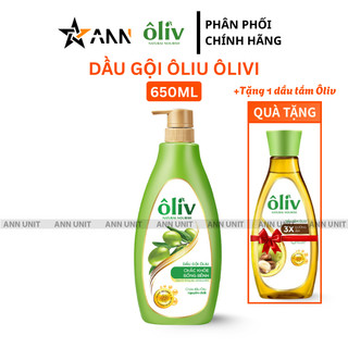 Dầu Gội Ôliu Ôliv Hỗ Trợ Giúp Tóc Chắc Khỏe Bồng Bềnh 650ml - Dầu Gội Oliv Chính Hãng - Tặng Dầu Tắm Oliu 3x - Ann Unit