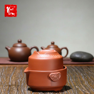 Bộ ấm chén tử sa pha trà Độc ẩm