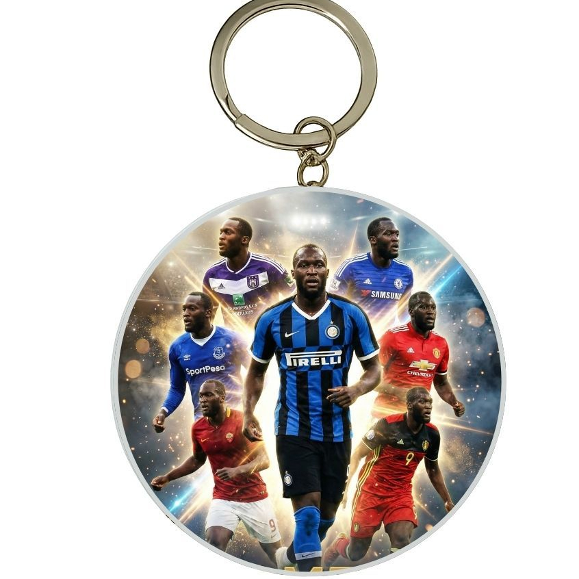 MÓC KHÓA THIẾC IN HÌNH ROMELU LUKAKU