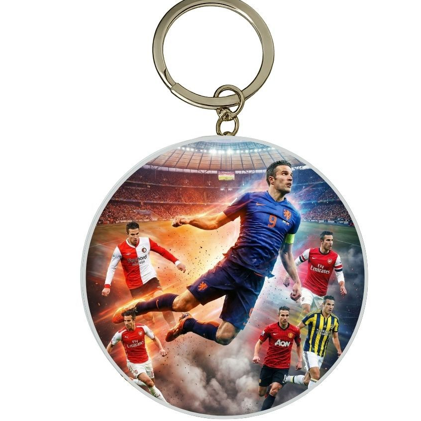 MÓC KHÓA THIẾC IN HÌNH ROBIN VAN PERSIE