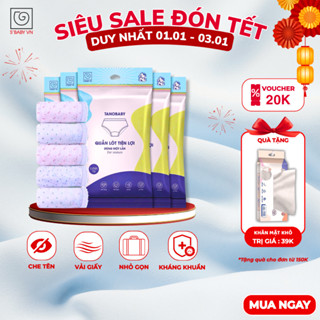  Combo 5 quần lót giấy dùng 1 lần tiện lợi S'BABY chất liệu vải giấy mềm mại thoáng mát và an toàn cho da  PP  
