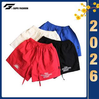   BST TẾT  Quần Short Nam Nữ Vải Dù Cao Cấp Form Rộng Trên Gối GUPO - GS04P 