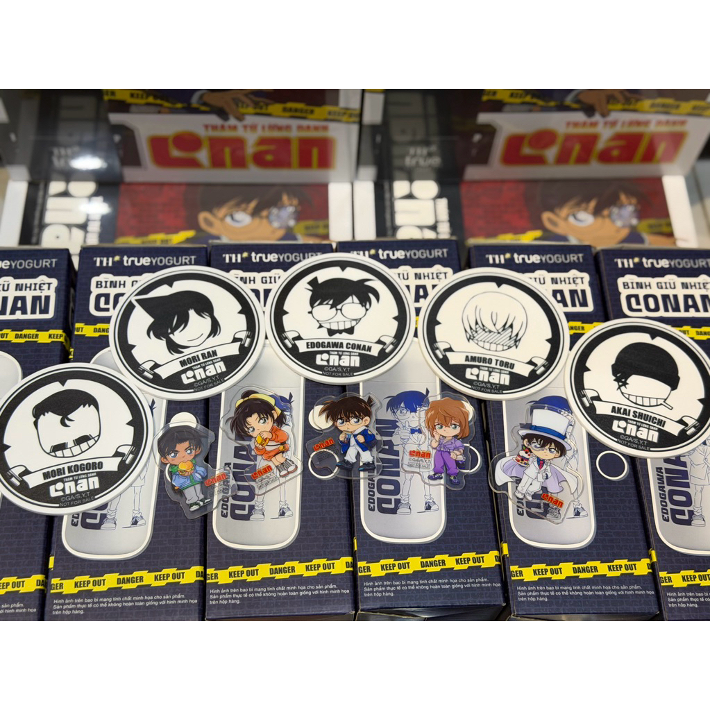 Lót Ly Nhựa Thám Tử Lừng Danh Conan Quà Tặng Gigo Coffee