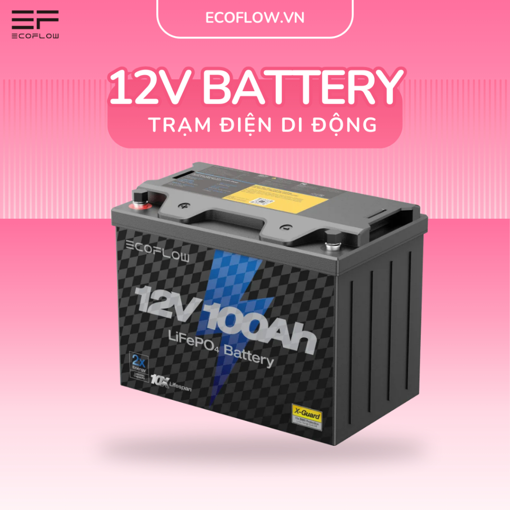 Ắc Quy Ecoflow 12V Battery - Dung Lượng 1280Wh