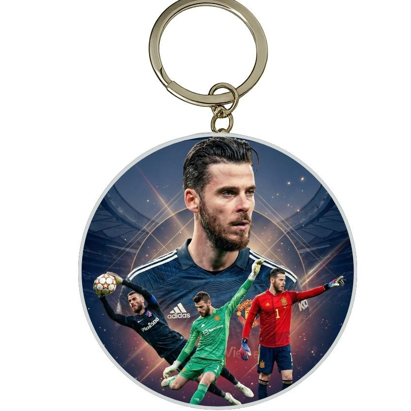 MÓC KHÓA THIẾC IN HÌNH DAVID DE GEA MẪU 1