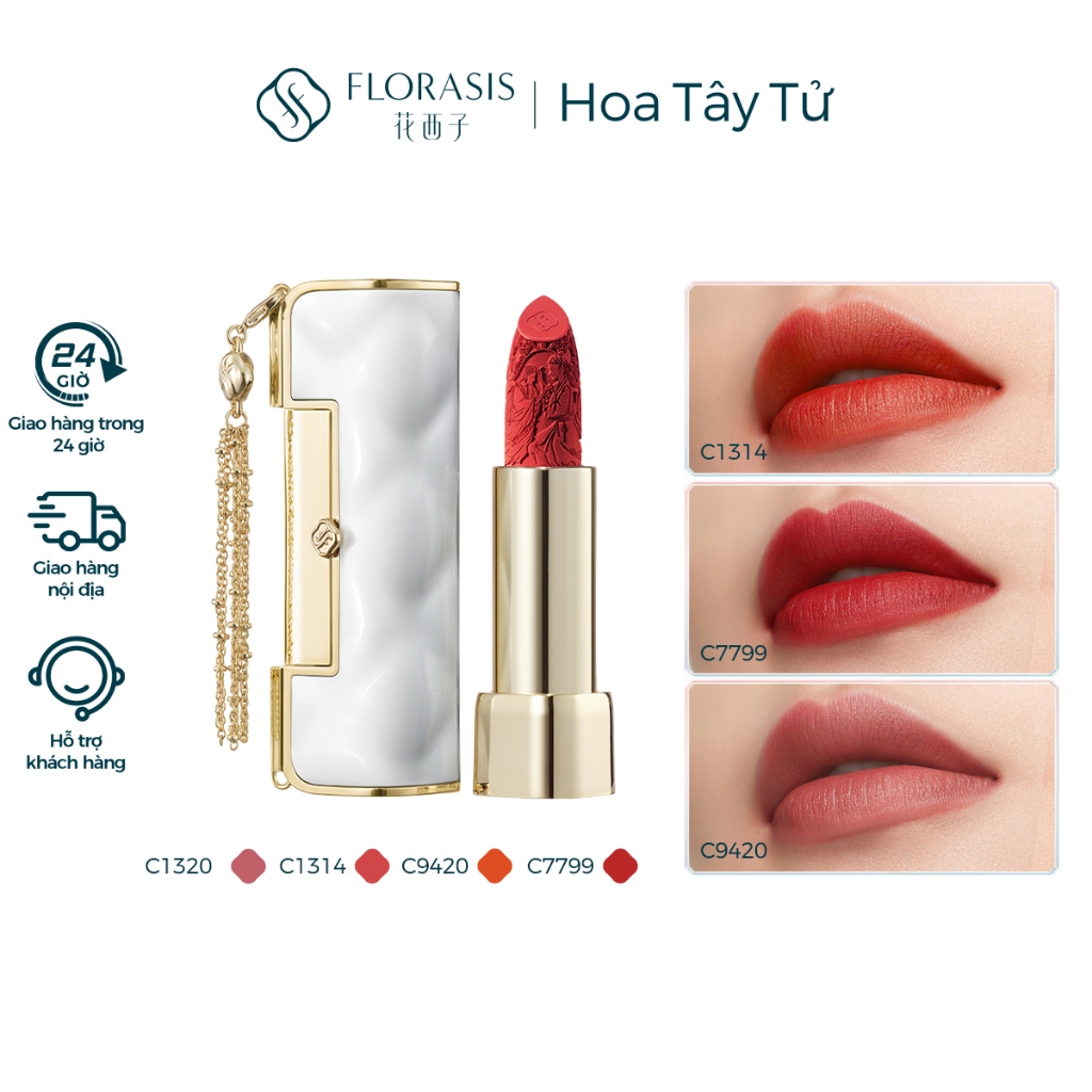 【KOL Livestream】Florasis Son Khóa Đồng Tâm - Phiên bản Gốm Sứ Đông Phương