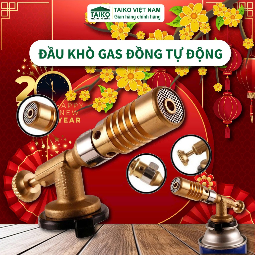 Dụng cụ Nhà Bếp Đầu Khò Ga Mimi Flame Gun Đồng Đức  Cao Cấp, Đầu Nhôm Cao Cấp , Mồi Lửa Tự Đồng, Lò 
