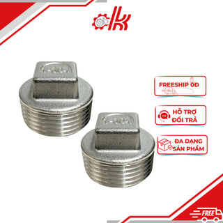 Bít ren ngoài inox 304P- Nút Bịt Ren Ngoài Inox 304 - Ốc Bít Ống Nước