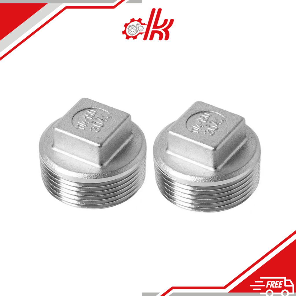 Bít ren ngoài inox 304P- Nút Bịt Ren Ngoài Inox 304 - Ốc Bít Ống Nước