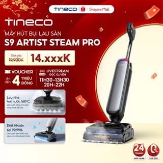  Máy hút bụi lau sàn hơi nước nóng Tineco Floor One S9 Artist Steam Pro   S9 Artist Steam 22000pa - Bảo Hành 24 Tháng 