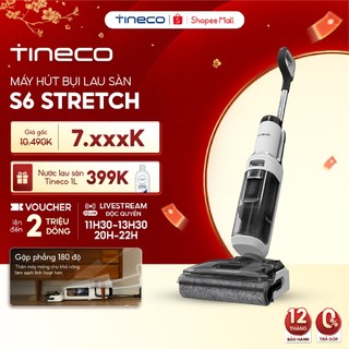  Máy hút bụi lau nhà khô ướt cầm tay Tineco Floor One Stretch S6 - Lực hút 20000pa - Giặt sấy nóng 70 độ - BH 12 tháng 