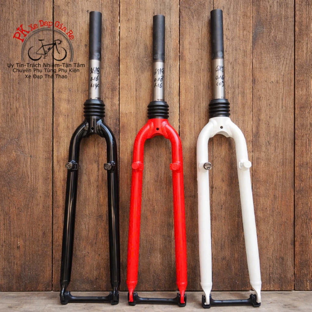 Càng trước, phuộc trước xe đạp bánh 700C sử dụng phanh V, Càng nhôm nhún cho xe đạp thể thao cỡ bánh