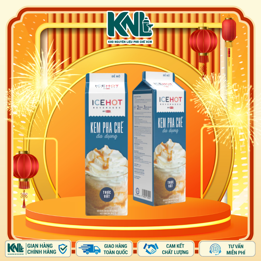 Kem Béo ICEHOT - Kem Pha Chế Topping (KEM BÉO PHA CHẾ ĐA DỤNG)