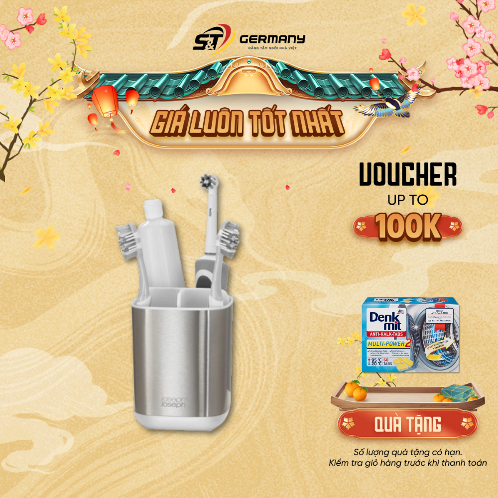 Hộp, khay đựng bàn chải đánh răng tự khô Joseph Joseph EasyStore Steel 70530  GermanySnT HCM 510053
