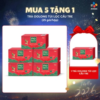   Mua 5 tặng 1  Combo Trà Oolong Túi Lọc Cầu Tre  3 hộp  5 hộp  - Thưởng thức & Pha chế  Trà túi lọc  